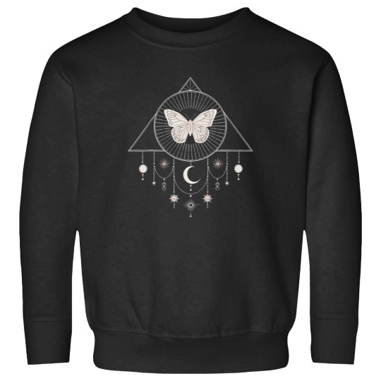 Discover Mystic Butterfly Moon And Stars Boho Sweatshirts