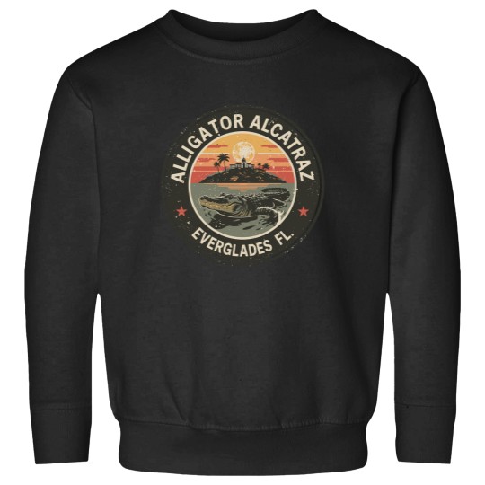 Discover Alligator Alcatraz Sweatshirts, Everglades Florida Parody Sweatshirts, Funny Vintage