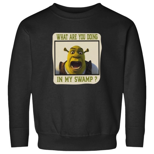 Discover Shrek Face Sweatshirts What Are You Doing in My Swamp Sweatshirts, I'm Swamped Sweatshirts, Funny Shrek Sweatshirts