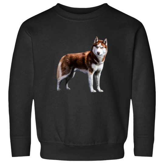 Discover Siberian Husky Red Husky Wolf Dog Sweatshirts