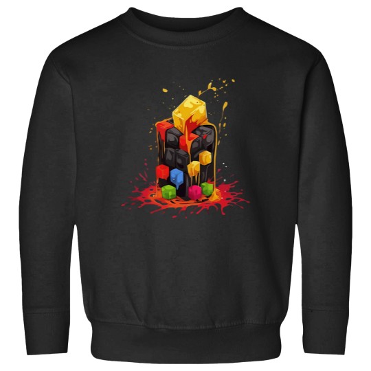 Discover Rainbow Abstraction melted rubix cube - Rainbow Abstraction Melted Rubix Cube - Sweatshirts