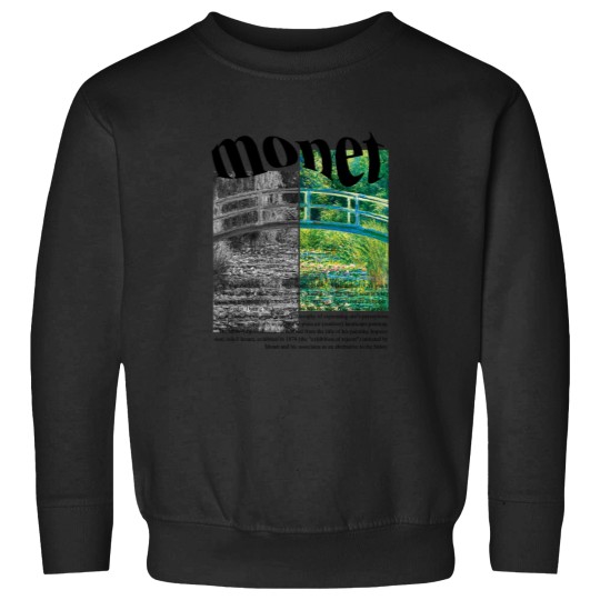 Discover Claude Monet Sweatshirts, Minimalist Art, The Water-Lily Pond Sweatshirts