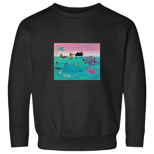 Discover Opossum Pool Party Possum Painting Active T-Shirt Sweatshirts