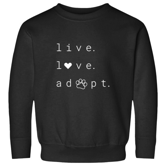 Discover Cat And Dog Rescue Paw Print Adopt A Rescue Animal Sweatshirts