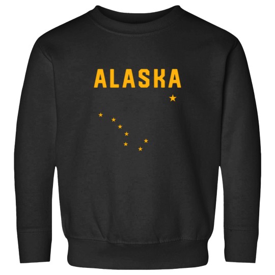 Discover I Love Alaska Minimalist State Flag Sweatshirts