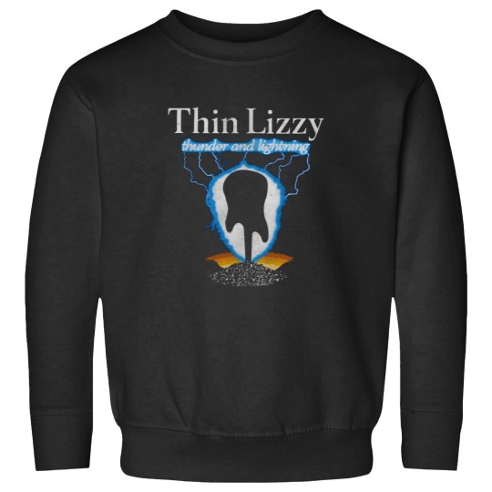 Discover Thin Lizzy Â€“ Thunder Lightning Guitar Sweatshirts
