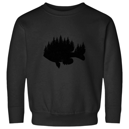 Discover Bluegill Fishing Forest Treeline Panfish Fisherman Gift Sweatshirts
