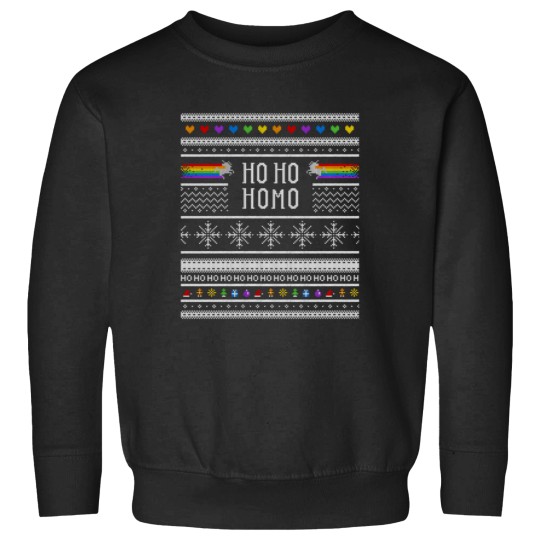 Discover Ho Ho Homo Gay Ugly Christmas Sweatshirts