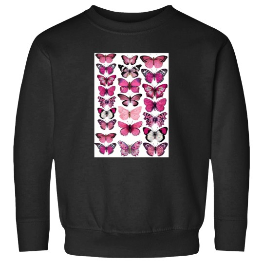 Discover Pink Butterfly Sweatshirts