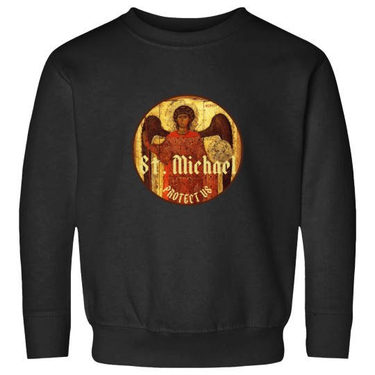 Discover Saint Michael The Archangel Protect Us Archangel Michael St Michael Active T-Shirt eras outline lover minneapolis Sweatshirts