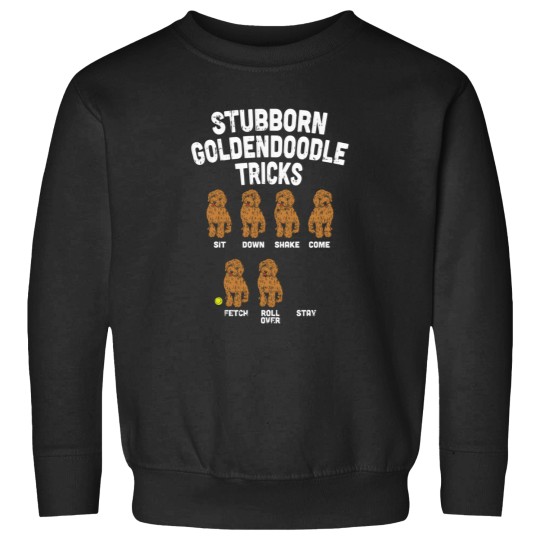 Discover Stubborn Goldendoodle Tricks Dog Trainer Mom Dad Sweatshirts