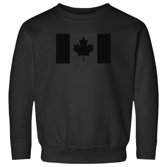 Discover Canada Flag Blackoutstealth Sweatshirts