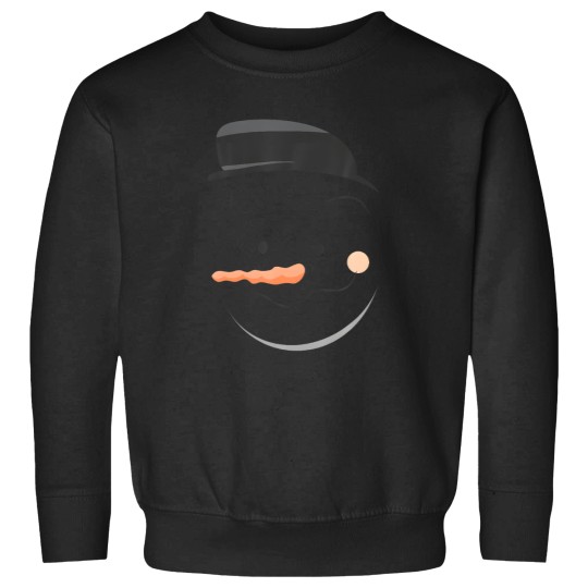 Discover Funny Snowman Dad - Snowman Face Top Hat Carrot Nose Kids Sweatshirts