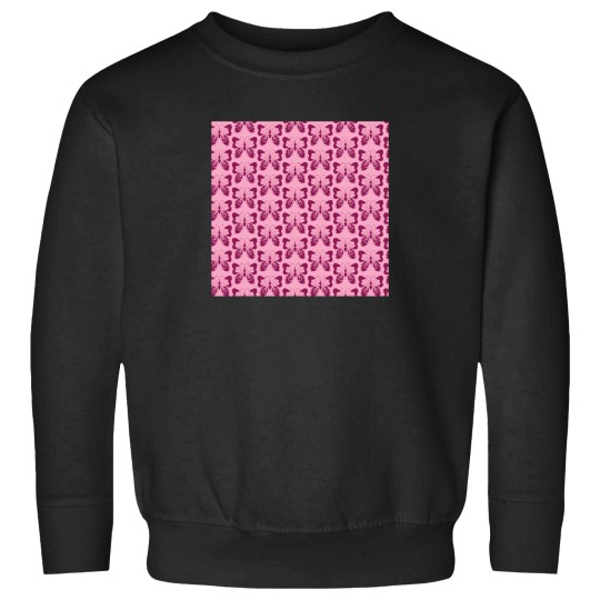 Discover 3510-Pink-Butterfly T-Shirt Sweatshirts