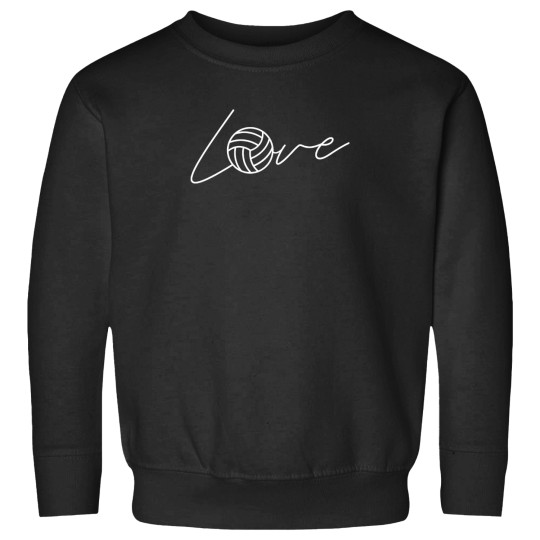 Discover Love-Volleyball-Minimal-Typography-Design-Active-T-Shirt Sweatshirts