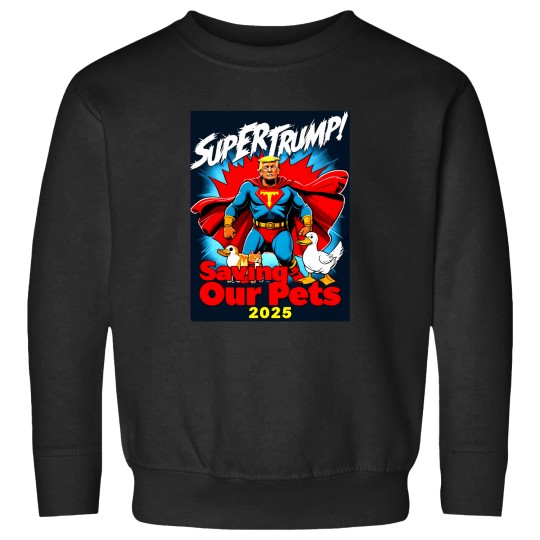 Discover Super-Trump-2025-Protect-Our-Cats-And-Ducks---Vintage-Pop-Art-Print T-Shirt Sweatshirts