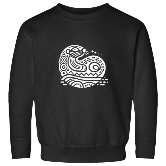 Discover 640 Pacific Northwest Sea Otter  Curled Form With Flowing Patterns Active T-Shirt Sweatshirts