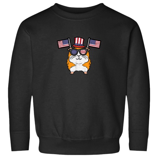 Discover 4th July Guinea Pig US Flag Patriot Boys Girls K Sweatshirts