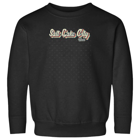 Discover Salt lakes City Utah Retro vintages 70s rainbows Classic Sweatshirts