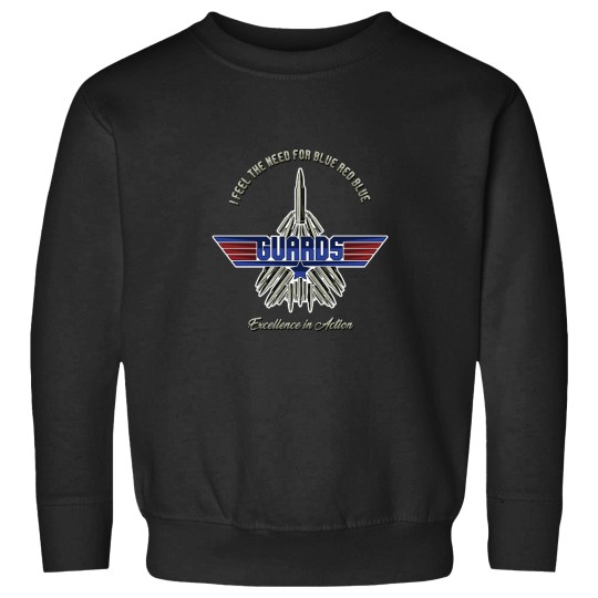 Discover I feel the Need for Blue Red Blue' (GUARDS Top guns Parody) Classic Sweatshirts