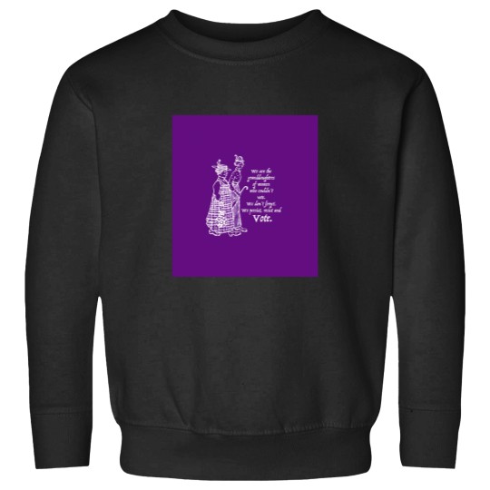 Discover 1581 Granddaughters Who Vote White On Purple Sleeveless Top Sweatshirts