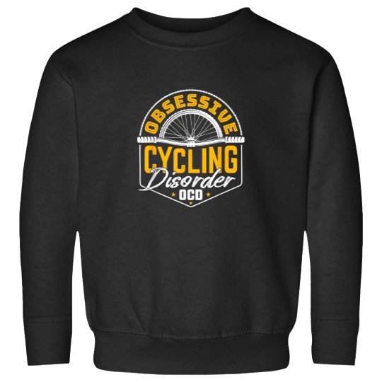 Discover Cycle Obsessive Cycling Disorder OCD Funny Bicyc Sweatshirts
