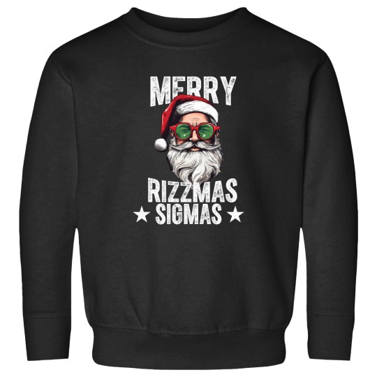 Discover Merry-Rizzmas-Sigmas-Funny-Santa-X-Mas-Christmas-Santa-Claus-Shirt Sweatshirts