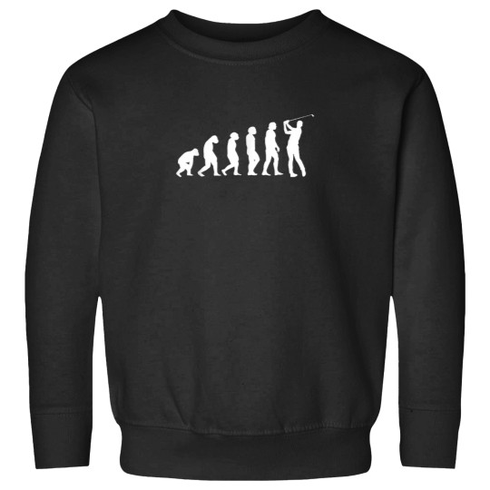 Discover Golf Evolution Man Monkey Ape Golfer Golf Lover Sweatshirts
