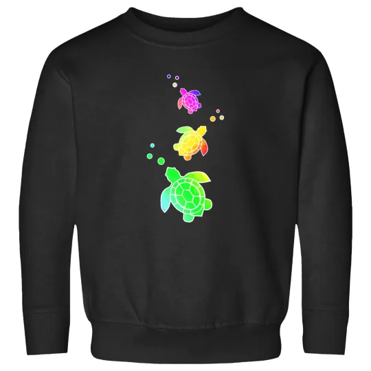 Discover Cute Colorful Tropical Turtles Classic Sweatshirts
