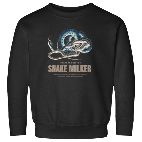 Discover Snake Milker Science Careers I  Love Reptiles Baseball  Sleeve T-Shirt Sweatshirts