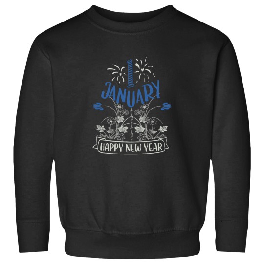 Discover 1 January Happy New Year Sweatshirts