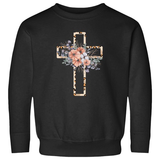 Discover Floral Leopard Print crosss Watercolor Essential Sweatshirts