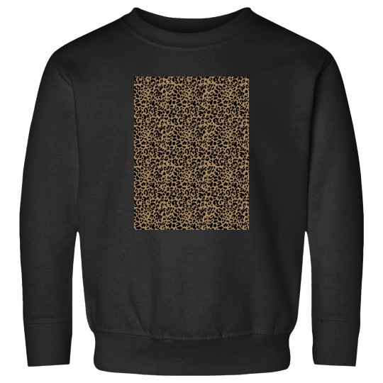 Discover Black on Brown Leopard Print patterns Seamless Repeat Background Sweatshirts