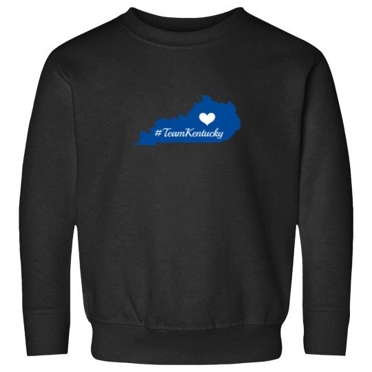 Discover teamkentucky kentucky state silhouette with heart blue Sweatshirts
