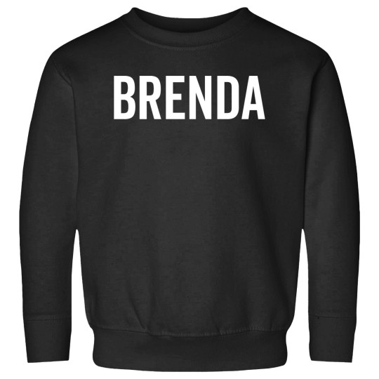 Discover Brenda Custom Name Font Text Birthday Sweatshirts