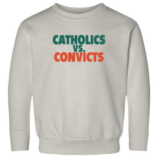 Discover Catholics Vs. Convicts Retro 1988 Football Game Sweatshirts