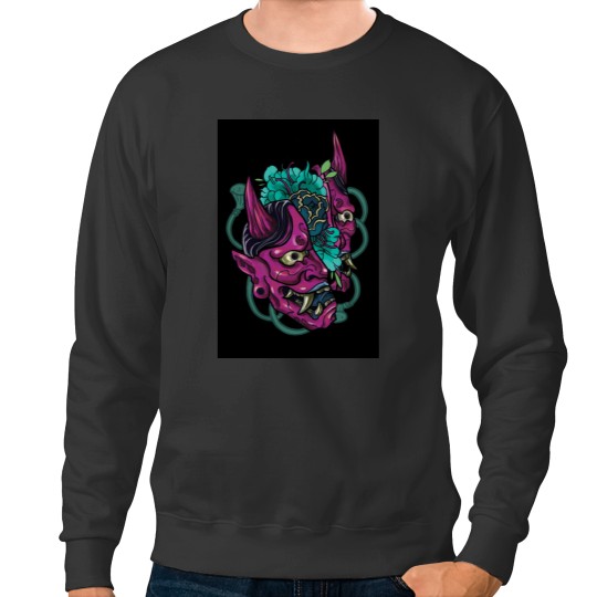 Discover Japanese Hannya Mask Sweatshirts