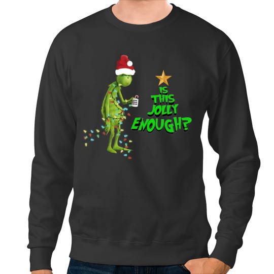 Discover Is This Jolly Enough funny character Christmas Ceramic Mug funny character Mug Sweatshirts