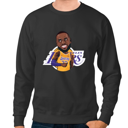 Discover Lebron James LeBron James Yellow Laker Sweatshirts