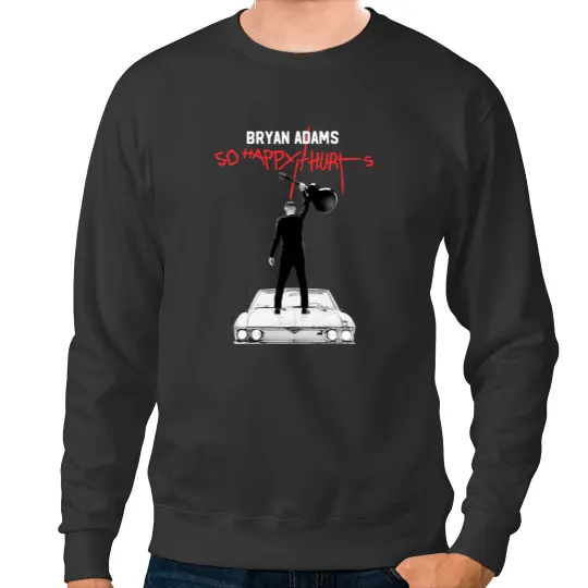 Discover Color Bryan Adams Tour 2023 Sweatshirts, So Happy Hurts Tour, Vintage Bryan Adams Sweatshirts