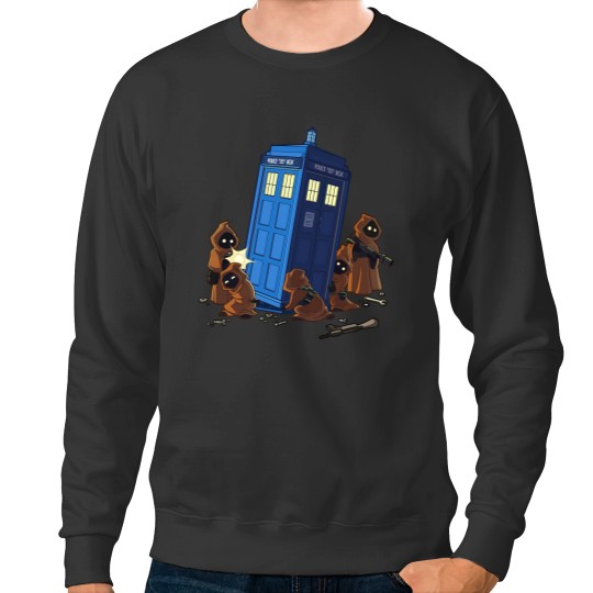Discover JAWA Steals DOCTOR WHO Mens Sweatshirts, Tardis Police