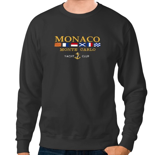 Discover Monaco Yacht Club Vintage Oversized Gym Sweatshirts