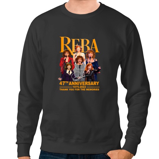 Discover Reba Mcentire 47Th Anniversary Thank You Signatures Sweatshirts, Reba Mcentire Sweatshirts