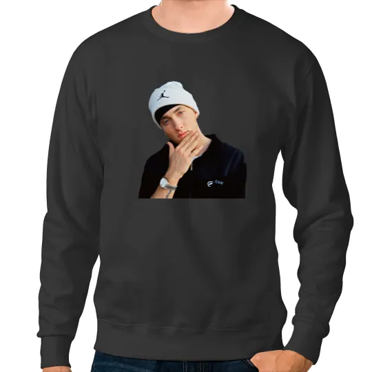 Discover Eminem Portrait Sweatshirts