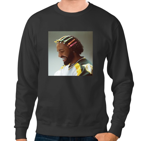 Discover Drake Face Sweatshirt - For All The Dogs Tour Merchandise