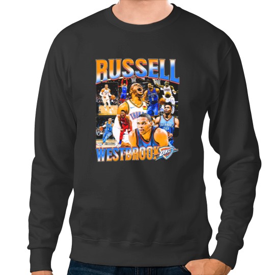Discover Russell Westbrook OKC Vintage Sweatshirts, Russell Westbrook Fan Tees, Basketball Sweatshirts