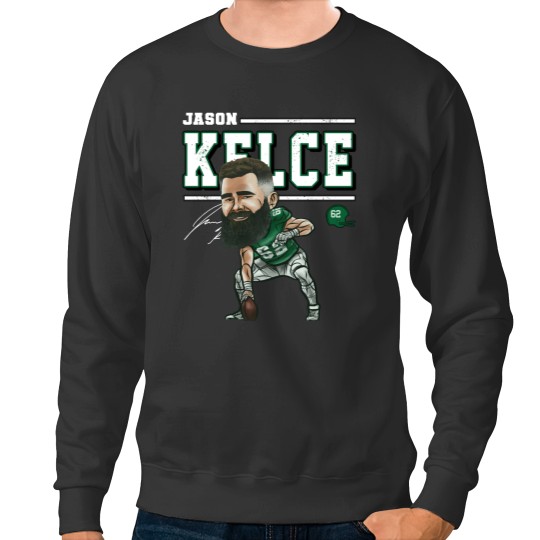 Discover Jason Kelce Philadelphia Cartoon - Jason Kelce - Sweatshirts