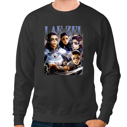 Discover Vintage 90s Style Lae'zel - Baldurs Gate 3 Gift For Fan Unisex Sweatshirts S-5XL