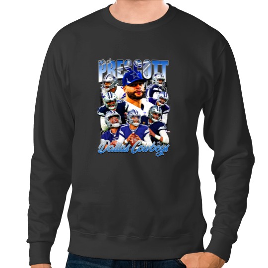Discover Vintage 90s Graphic Style Dak Prescott Sweatshirts Football Sweatshirts