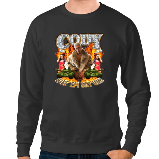 Discover Cody Rhodes Make 'Em Say Uhh Sweatshirts Cotton Men's Sweatshirts